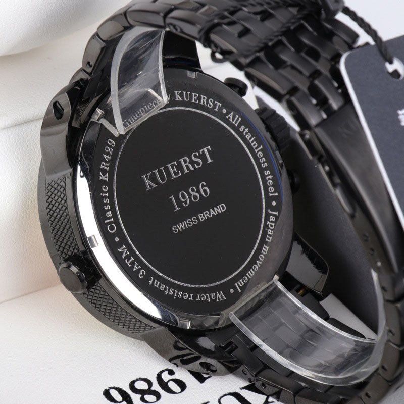 YSYH Man Watches Large Dial Men's Sports Wrist Watch Waterproof Double Time Zone Chronograph Men's Quartz Clock New