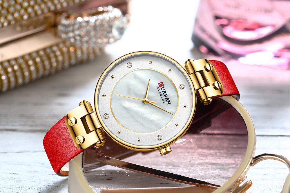 YSYH Women Watches Reloj Mujer Luxury Leather Strap Wristwatch for Women Blue Clock Stylish Quartz Ladies Watch