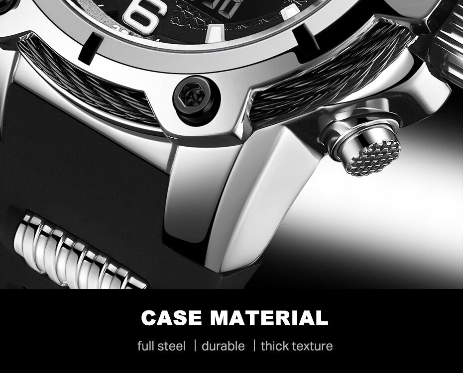 YSYH Fashion Men's Sport Quartz Watch Man Multifunction Waterproof Luminous Wristwatch Men Dual Dispay Clock Horloges Mannen