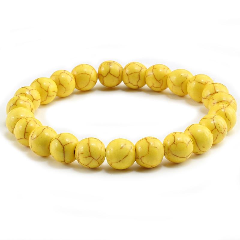 Turquoises Stone Charms Strand Beads Yoga Bracelets-Bracelet-Rossny