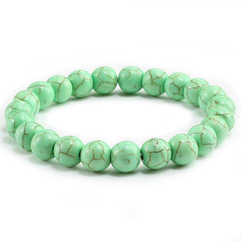 Turquoises Stone Charms Strand Beads Yoga Bracelets-Bracelet-Rossny