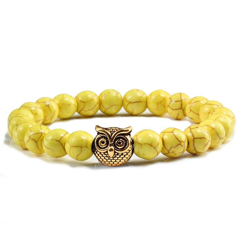 Sliver Owl Turquoises Bracelet-Bracelet-Rossny