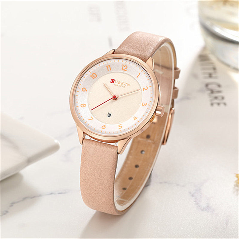 YSYH Date Quartz Women's Watch Ultra Thin Leather Ladies Dress Wristwatch Simple Digital Female Clock Reloj Mujer