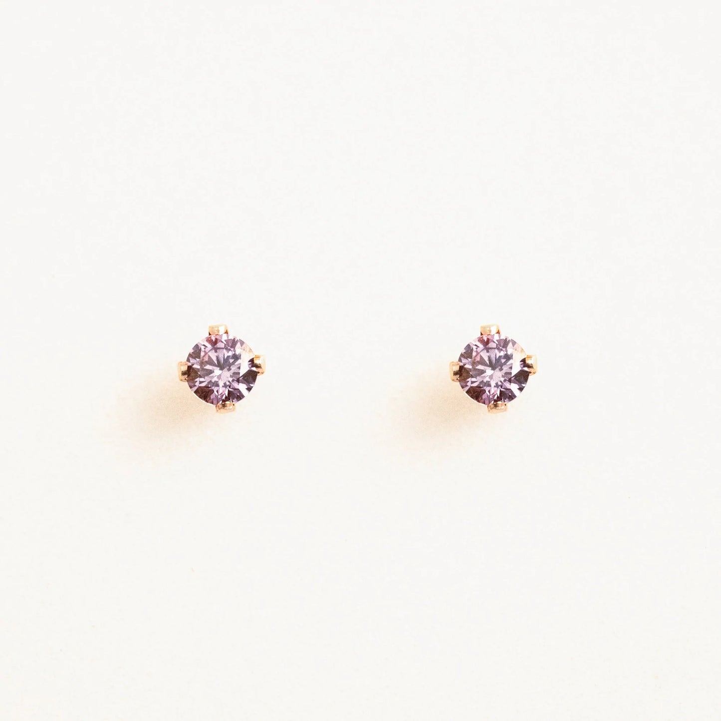 June Birthstone Stud Earrings (Alexandrite)