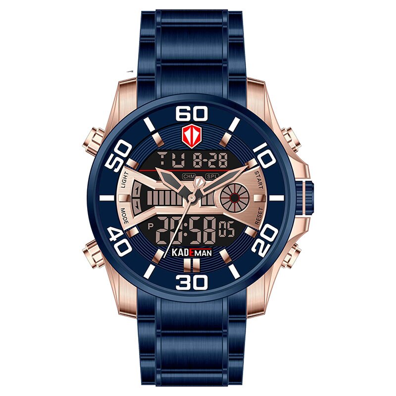 YSYH Men Army Sport Watches Male Military Stainless Quartz Clock Top Brand Mens LED Analog Digital Watch Relogio Masculino