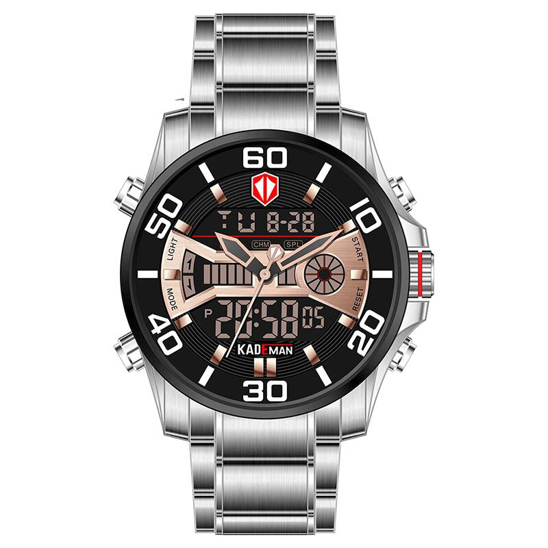 YSYH Men Army Sport Watches Male Military Stainless Quartz Clock Top Brand Mens LED Analog Digital Watch Relogio Masculino
