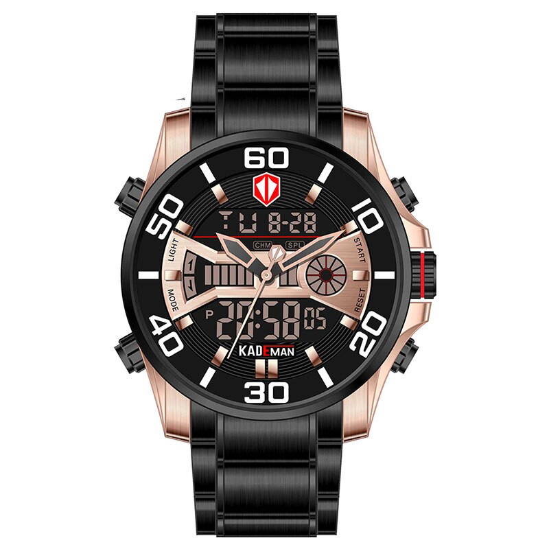YSYH Men Army Sport Watches Male Military Stainless Quartz Clock Top Brand Mens LED Analog Digital Watch Relogio Masculino