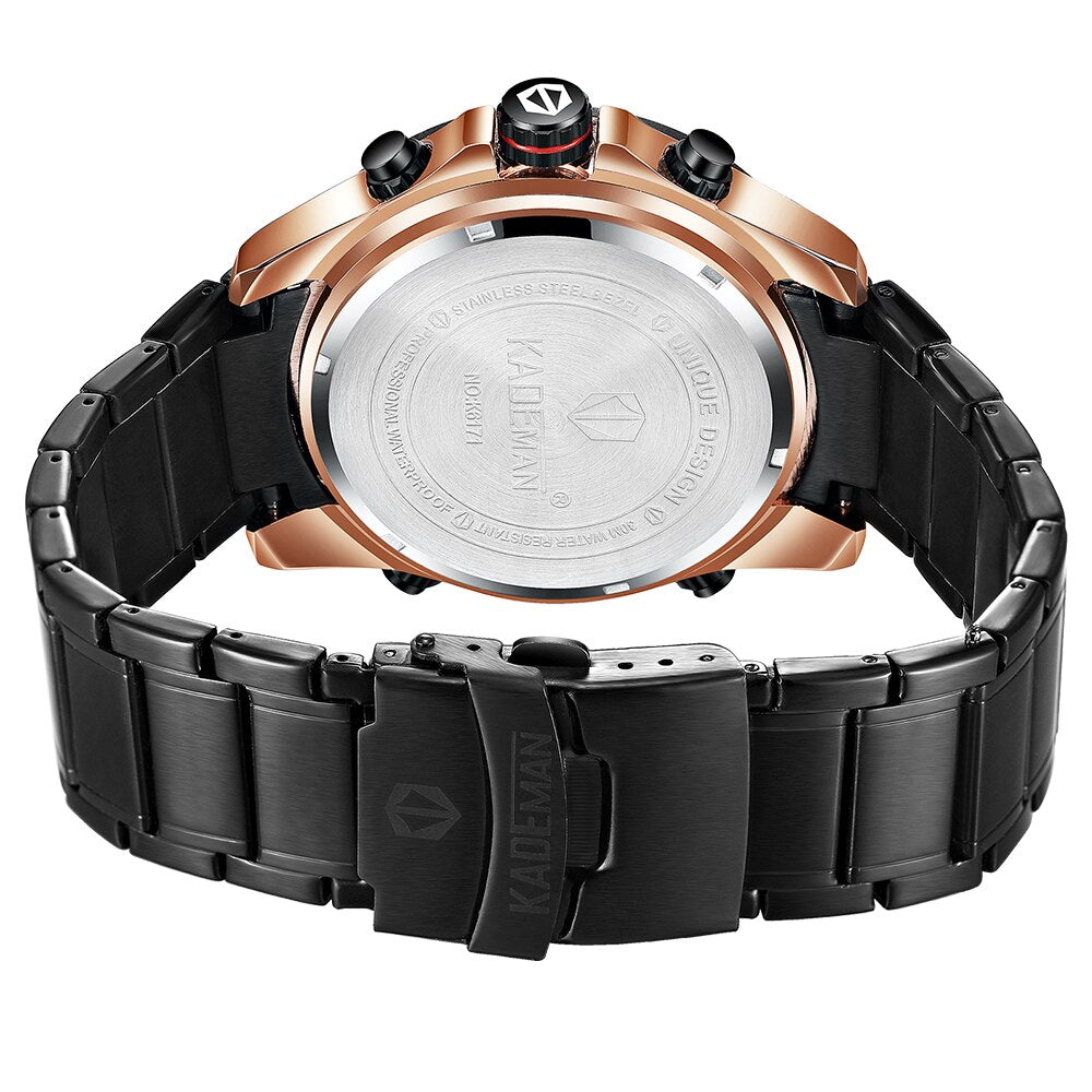 YSYH Men Army Sport Watches Male Military Stainless Quartz Clock Top Brand Mens LED Analog Digital Watch Relogio Masculino