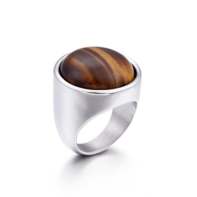Rossny Crystal Rings Lady Marble Color Stone Rings Women Size 6-9 Antique Silver & Gold Wedding Rings Party Jewelry-Rings-Rossny