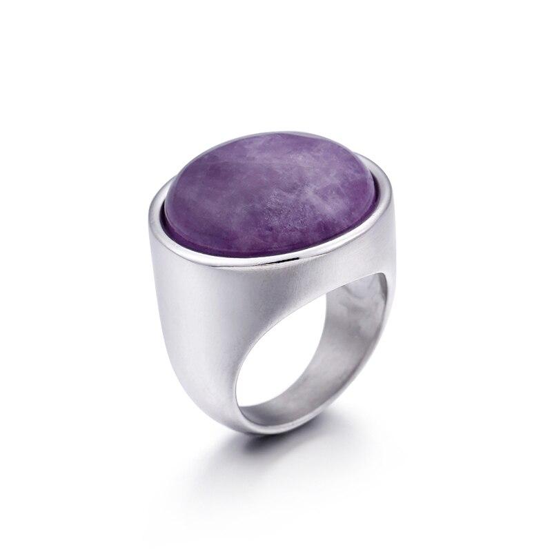 Rossny Crystal Rings Lady Marble Color Stone Rings Women Size 6-9 Antique Silver & Gold Wedding Rings Party Jewelry-Rings-Rossny