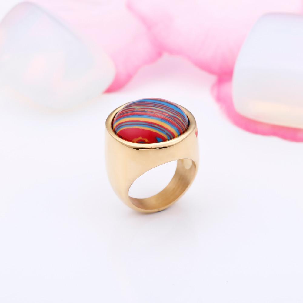 Rossny DIY Crystal Wedding Rings For Women Female Rhinestone & Stainless Steel Gold Engagement Rings-Rings-Rossny