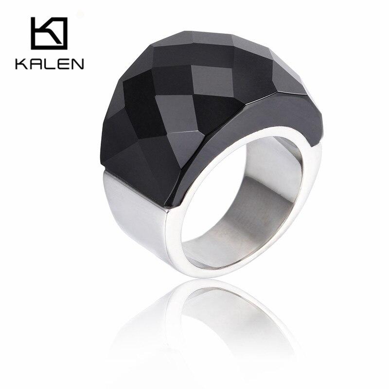 Rossny Bohemia Crystal Wedding Rings For Women Silver Stainless Steel Engagement Jewelry-Rings-Rossny