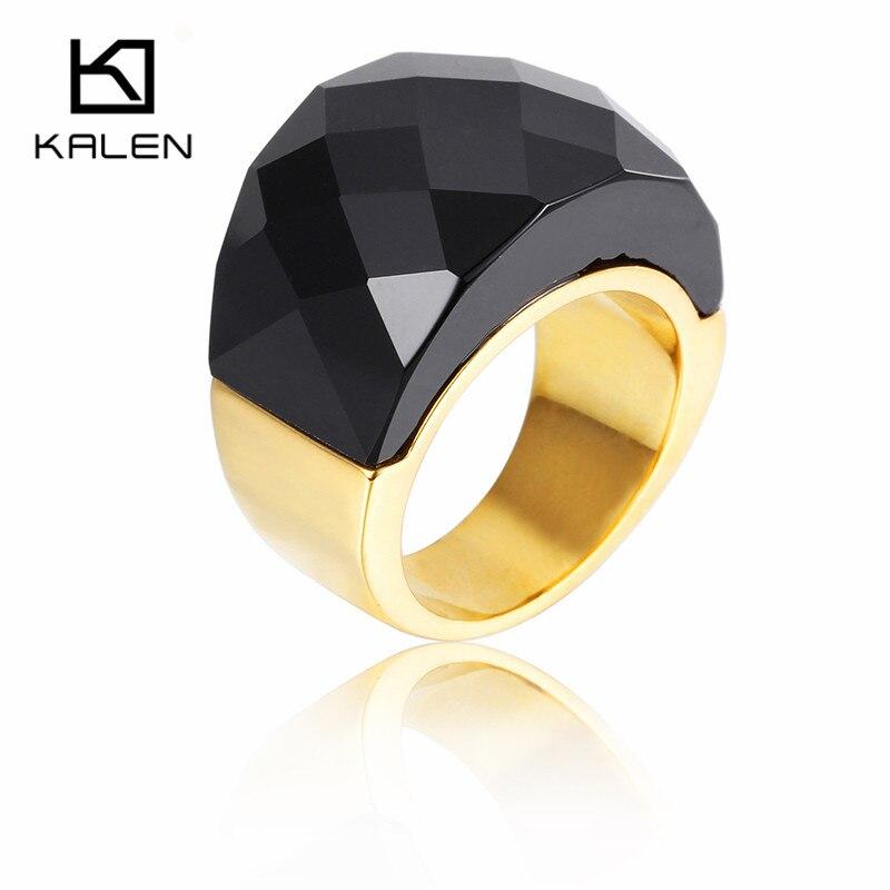 Rossny Bohemia Crystal Wedding Rings For Women Silver Stainless Steel Engagement Jewelry-Rings-Rossny