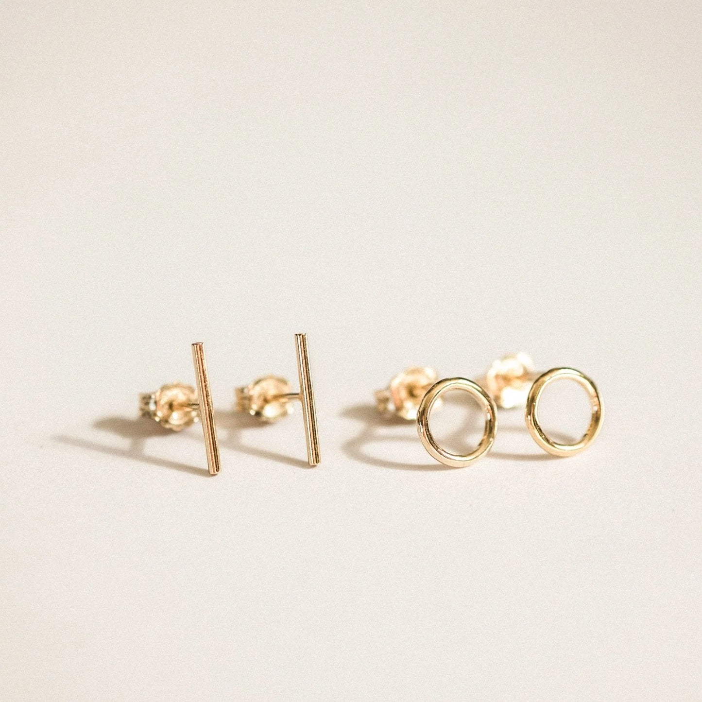 Karma Circle Stud Earrings