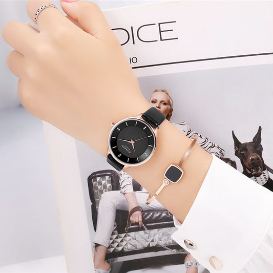 YSYH Luxury Brand Charm Rhinestone Wrist Watches Ladies Dress Analog Quartz Watch Women Leather Female Clock bayan kol saati