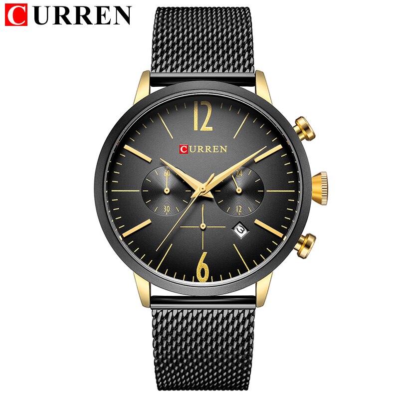 Luxury Brand YSYH Men Military Sport Watches Casual Quartz Wristwatch Mesh Steel Band Date Reloj Hombre Montre Homme