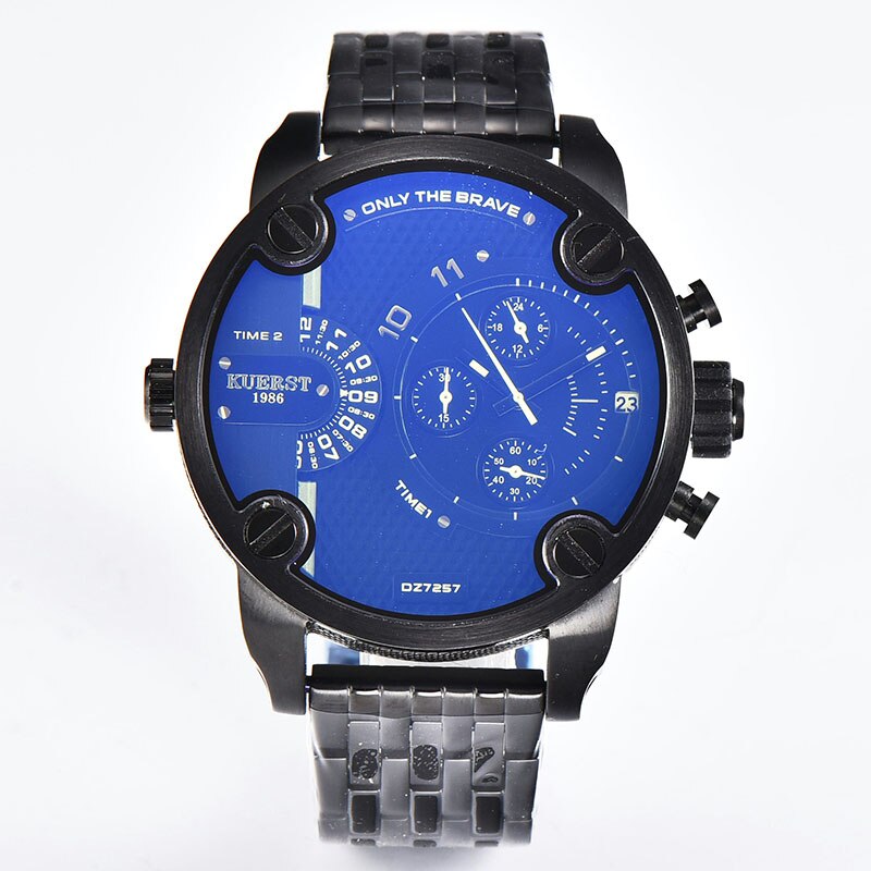 YSYH Man Watches Large Dial Men's Sports Wrist Watch Waterproof Double Time Zone Chronograph Men's Quartz Clock New
