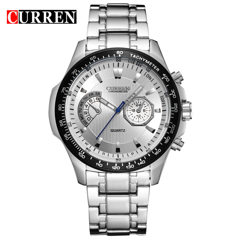 Men's Watches YSYH Quartz Watch Men Sport Full Steel Waterproof Wristwatch Male Clock