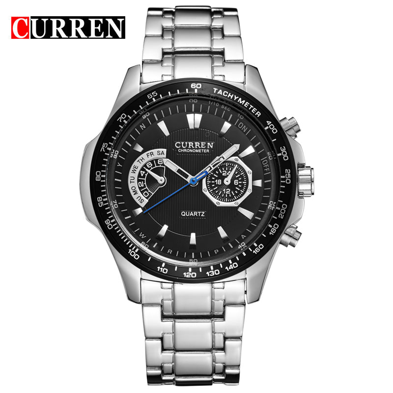 Men's Watches YSYH Quartz Watch Men Sport Full Steel Waterproof Wristwatch Male Clock