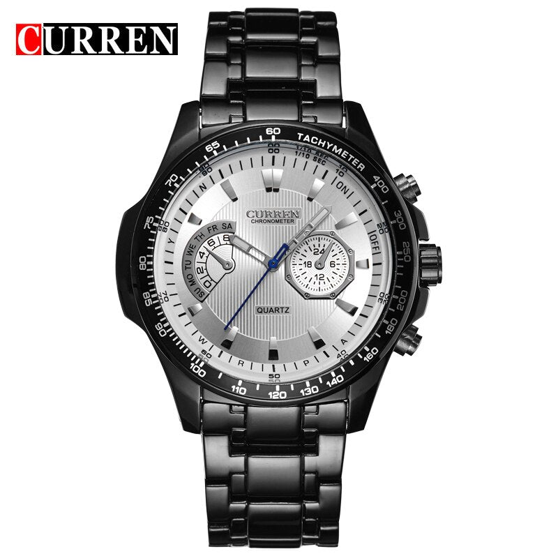 Men's Watches YSYH Quartz Watch Men Sport Full Steel Waterproof Wristwatch Male Clock