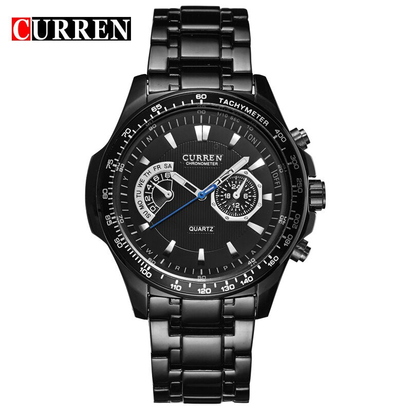 Men's Watches YSYH Quartz Watch Men Sport Full Steel Waterproof Wristwatch Male Clock