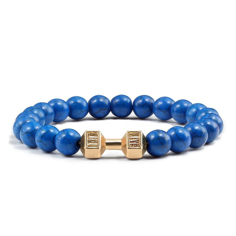 Turquoises Green Blue Beads Dumbbell Bracelets-Bracelet-Rossny