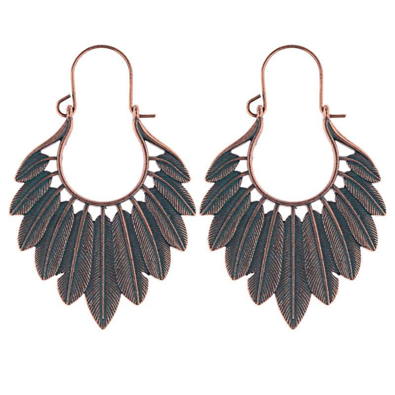 Vintage Silver Turquoise Tassel Beaded Earrings-Earrings-Rossny