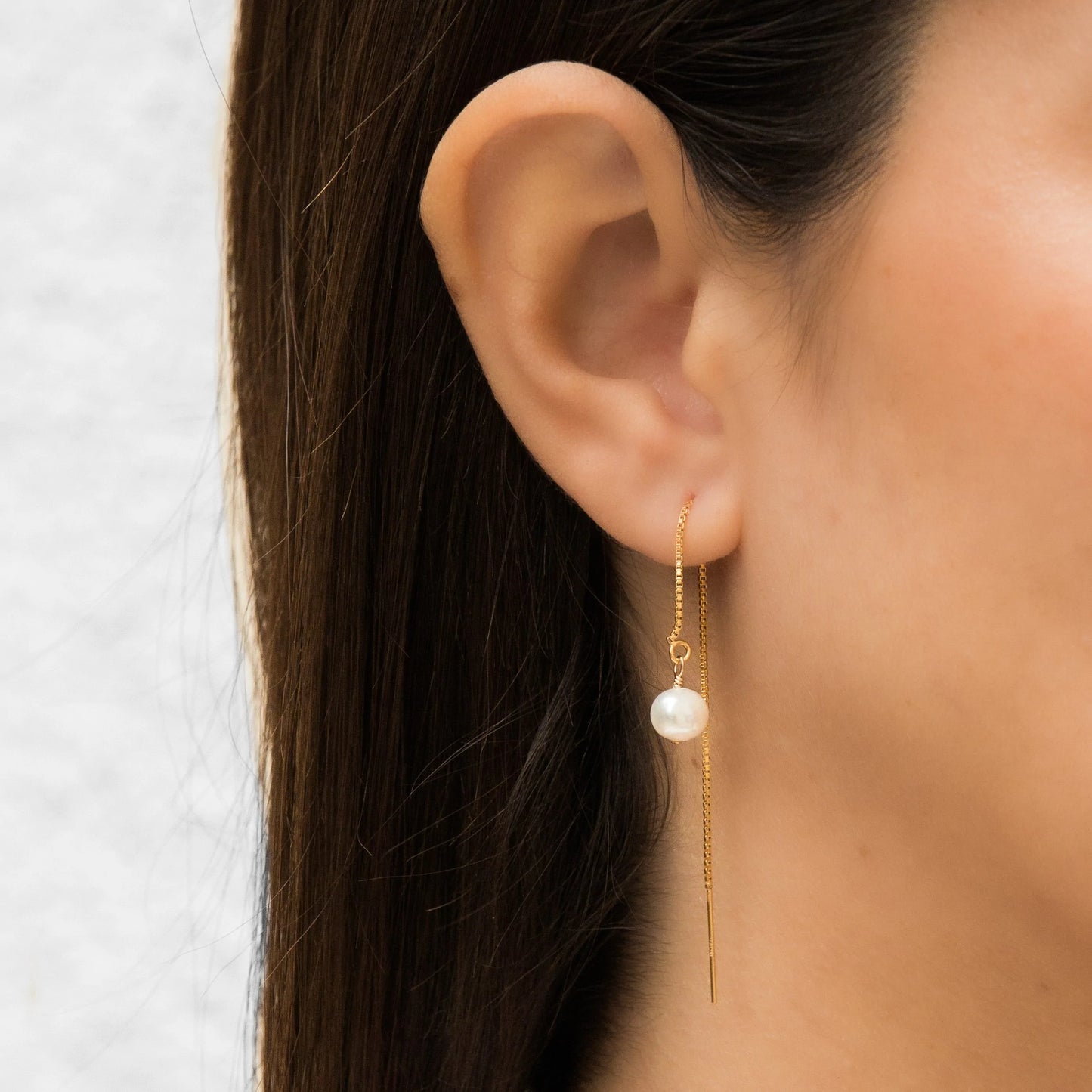Pearl Threader Earrings