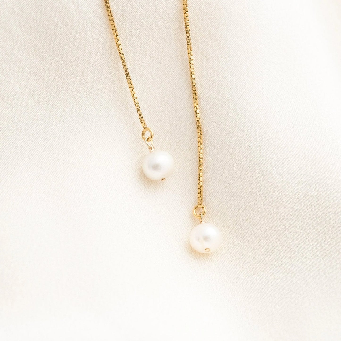 Pearl Threader Earrings