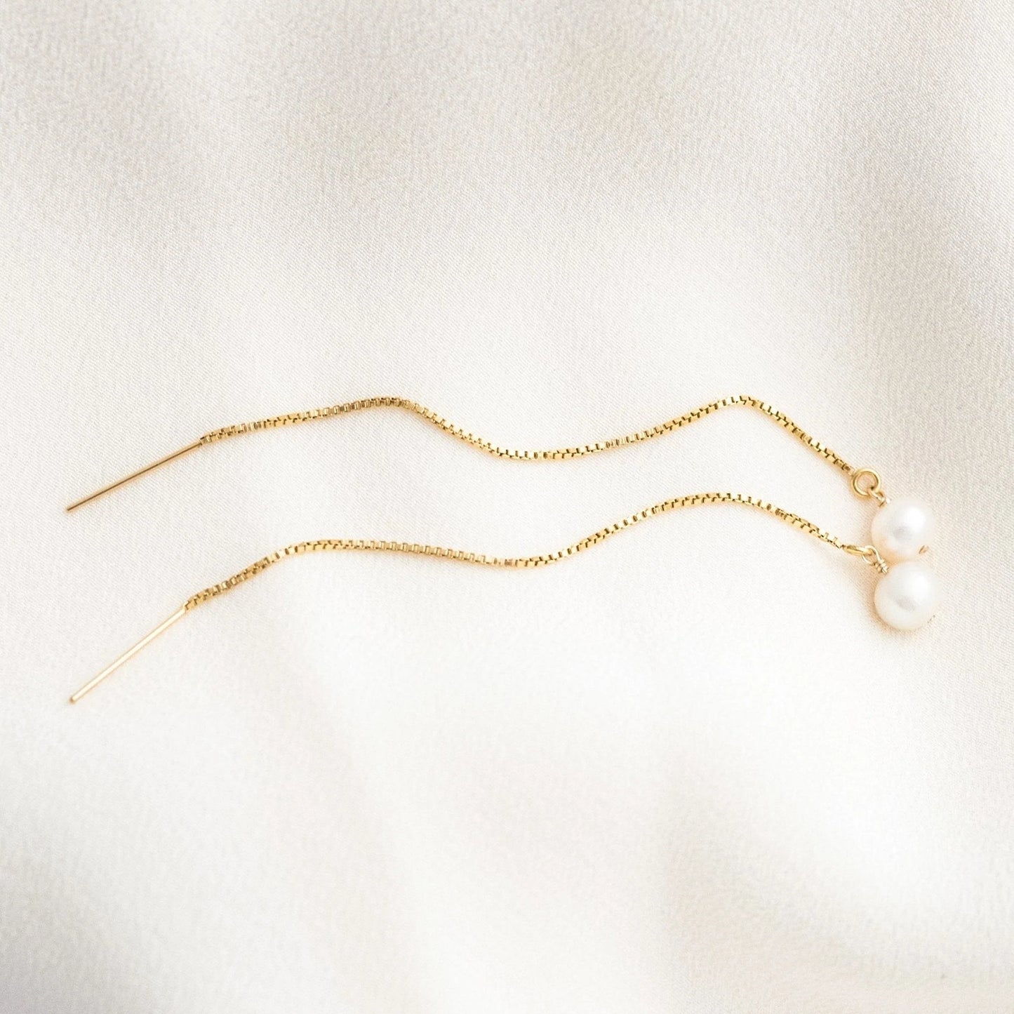Pearl Threader Earrings
