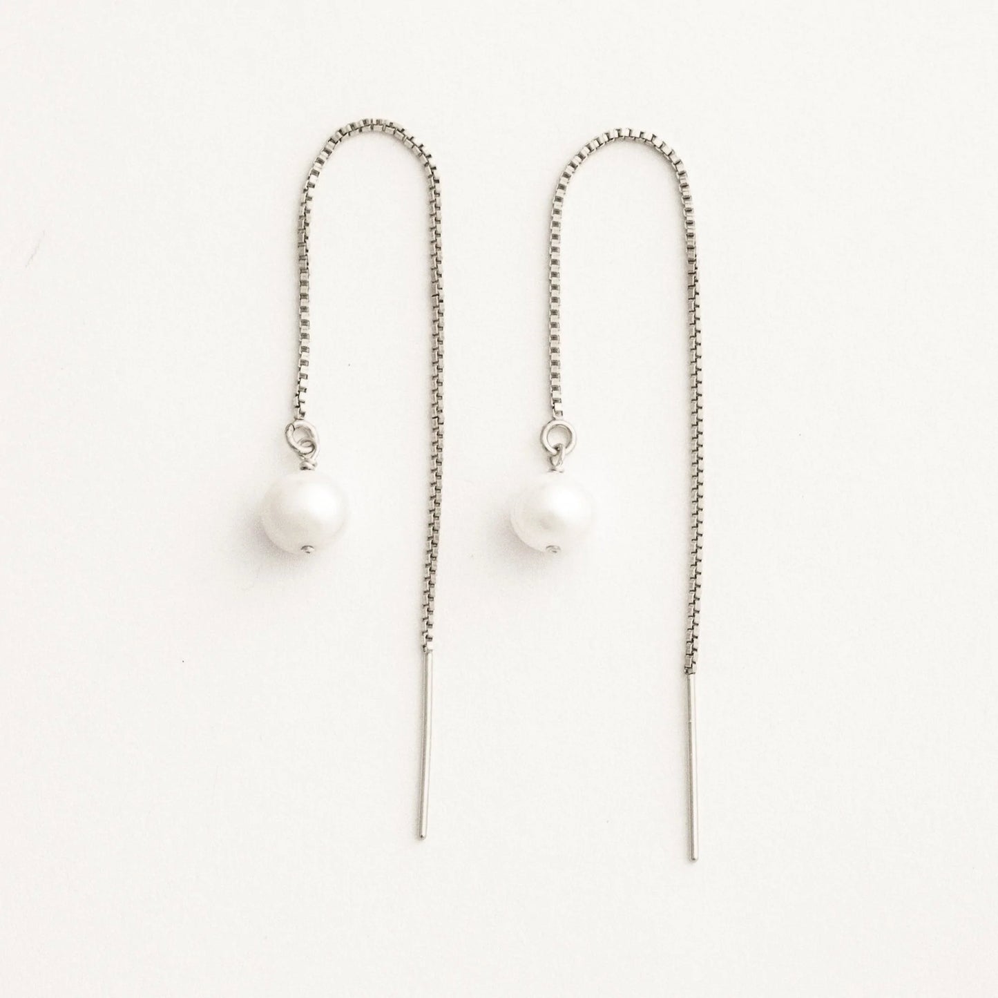 Pearl Threader Earrings