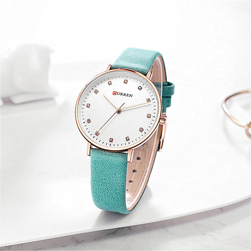 YSYH Simple Fashion Diamond Quartz Watches Womens Elegant Ladies Wrist Watch Female Clock Leather Watch For Women Reloj Mujer