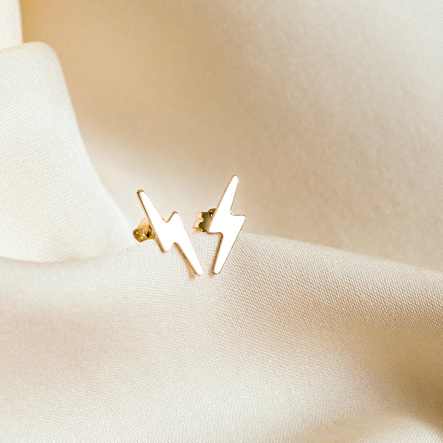 Lightning Bolt Stud Earrings