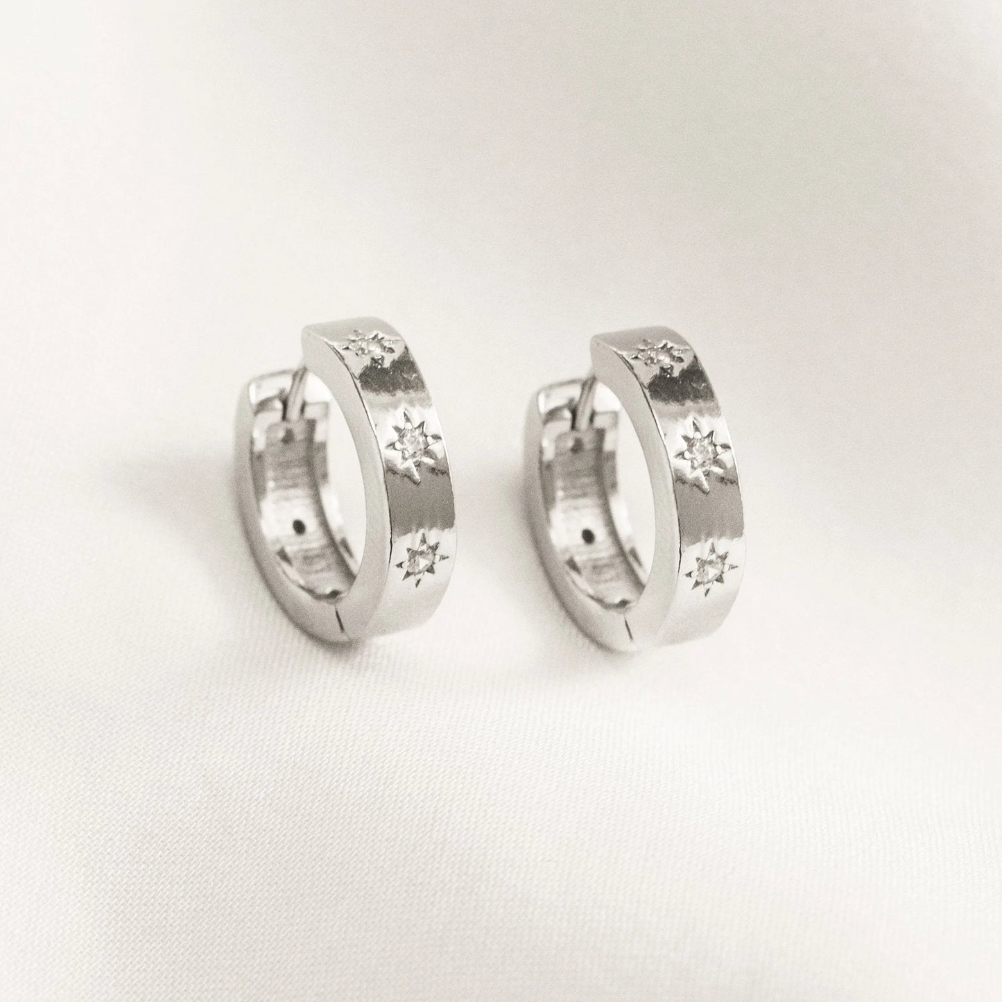 Starburst Huggie Earrings