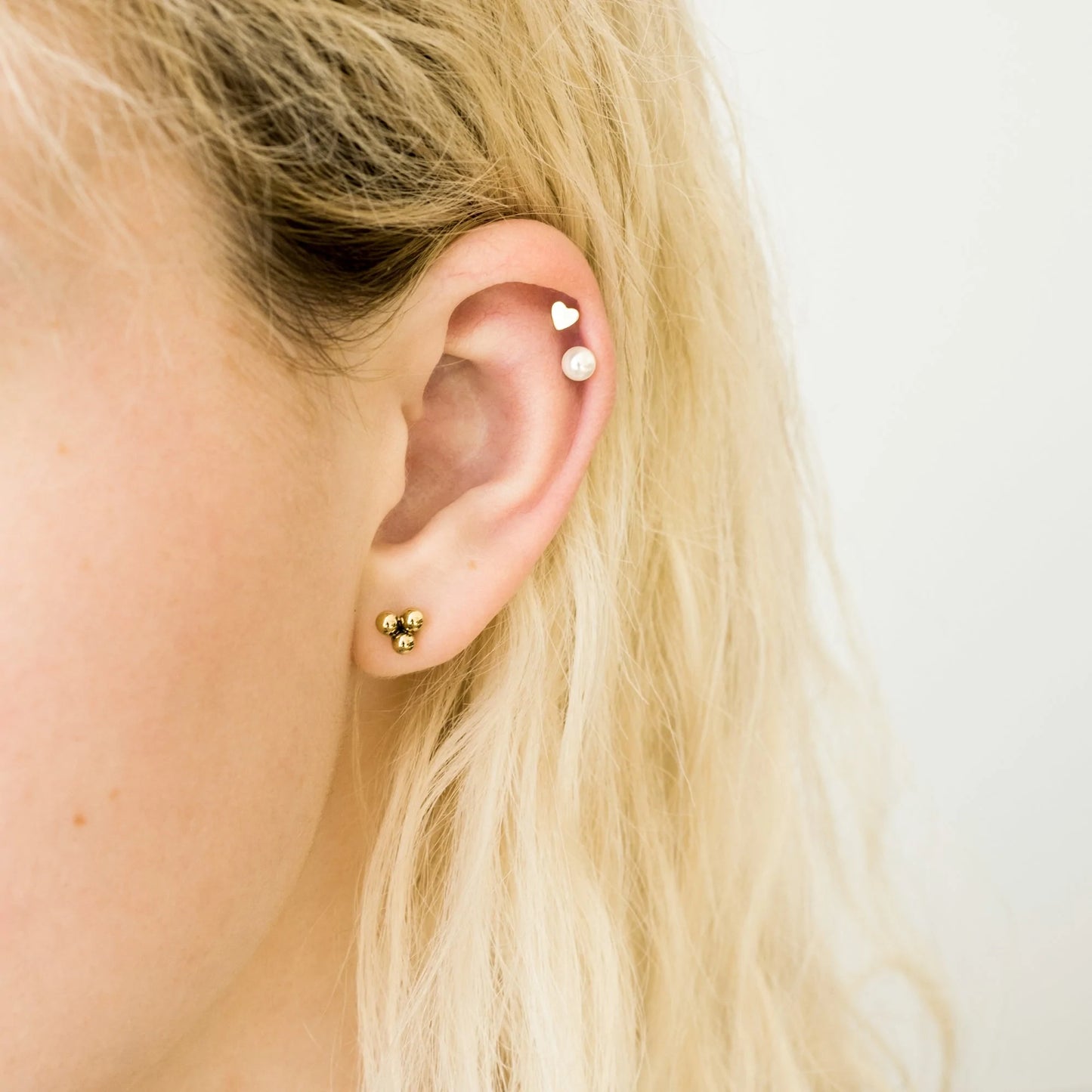 Tiny Heart Stud Earrings