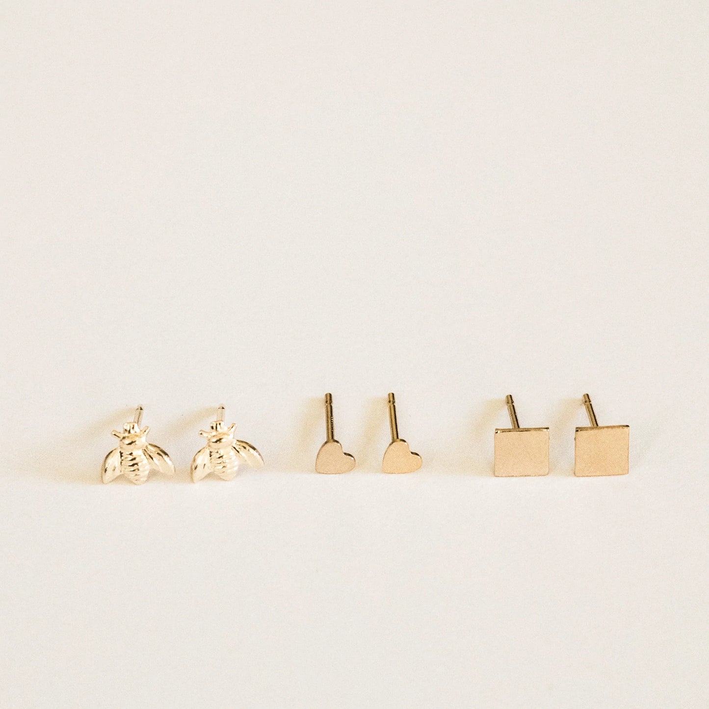 Tiny Heart Stud Earrings