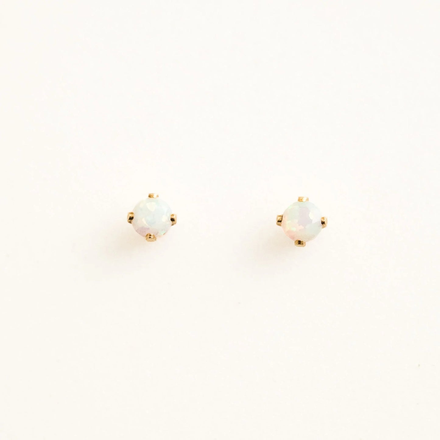 Tiny Opal Stud Earrings