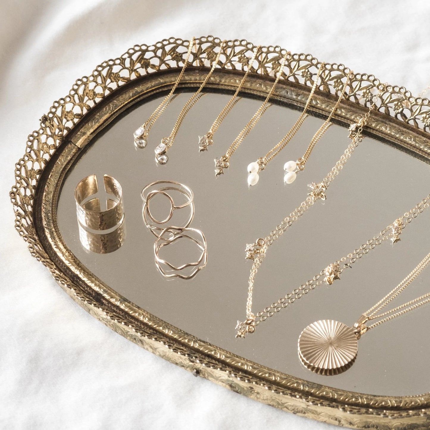Tiny Stardust Threader Earrings