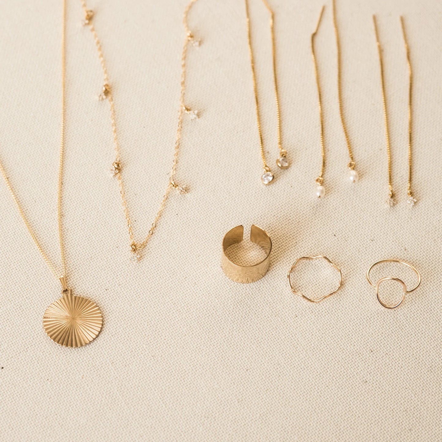 Tiny Stardust Threader Earrings