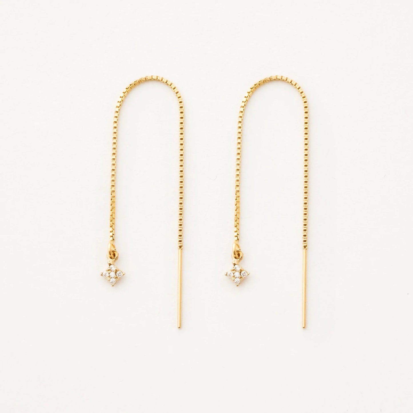 Tiny Stardust Threader Earrings