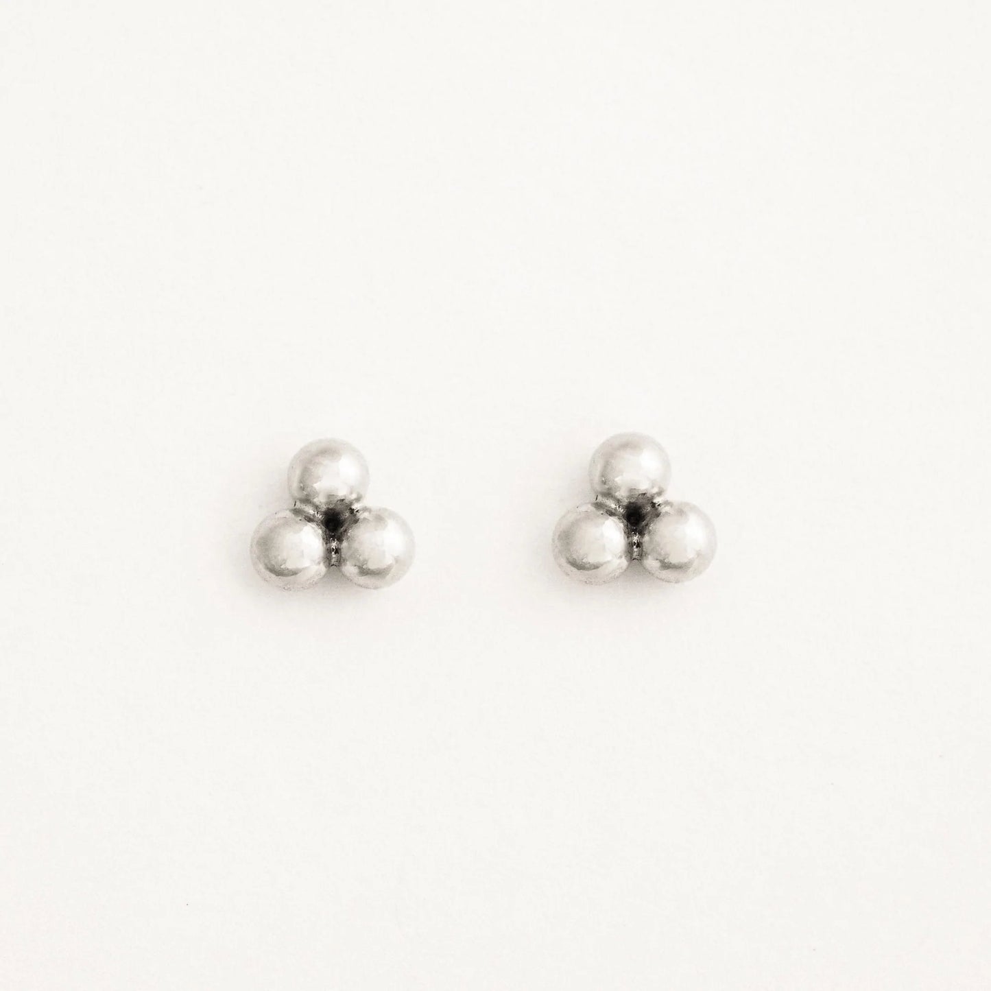 Triple Ball Stud Earrings