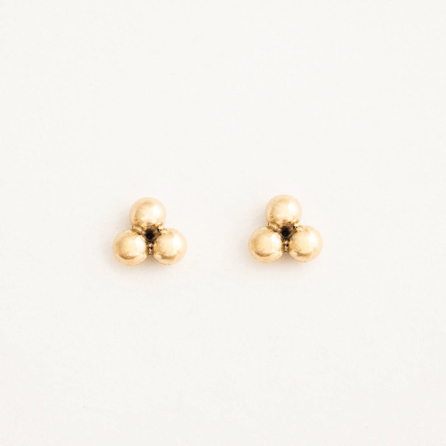 Triple Ball Stud Earrings