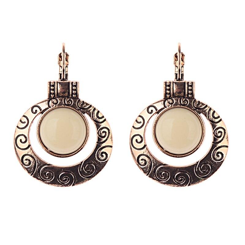 Turquoises Antique Dangles Earrings-Earrings-Rossny
