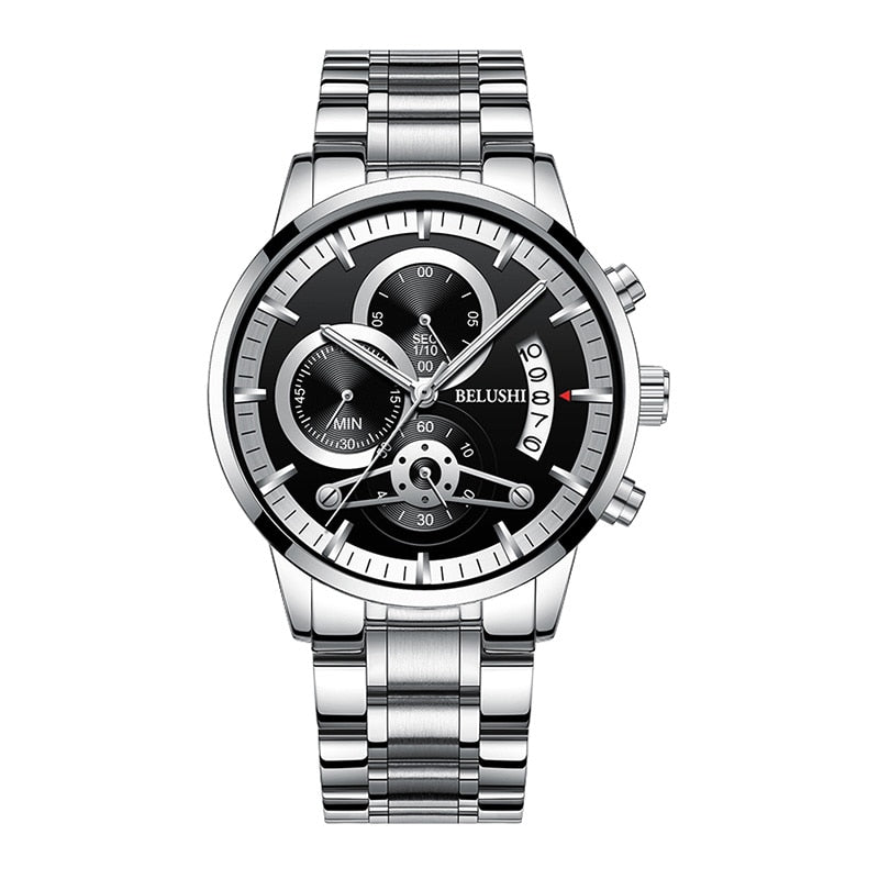 YSYH quartz watch men's gold business watch countdown calendar reloj hombre