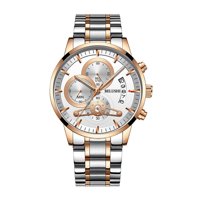 YSYH quartz watch men's gold business watch countdown calendar reloj hombre