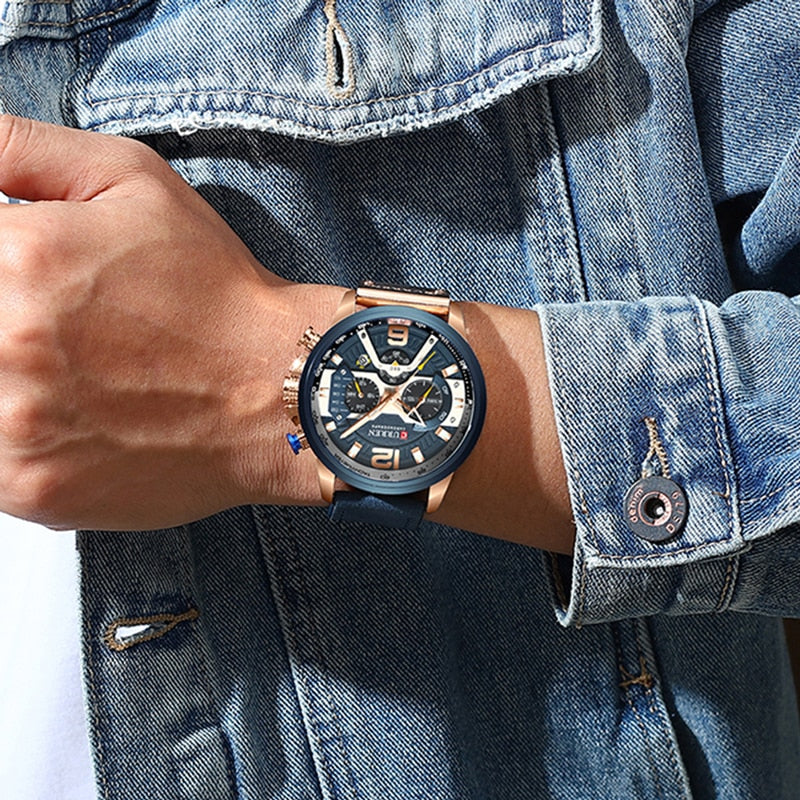 YSYH Men Watch Luxury Brand Sports Wristwatch Casual Quartz Watch