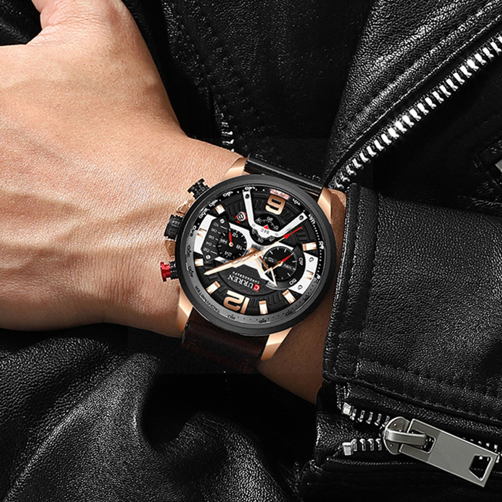 YSYH Men Watch Luxury Brand Sports Wristwatch Casual Quartz Watch