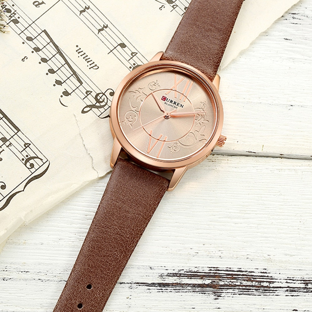 YSYH Watches Women Fashion Creative Analog Quartz Wrist Watch Reloj Mujer Casual Leather Ladies Clock Female Montre femme