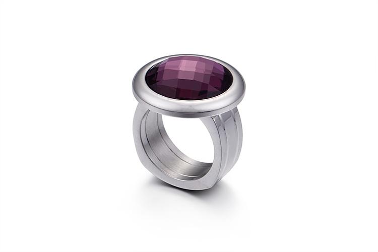 Rossny Women Rings Bulgaria Gold Stainless Steel & Colorful Stone Rings-Rings-Rossny
