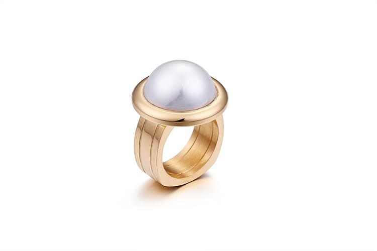 Rossny Women Rings Bulgaria Gold Stainless Steel & Colorful Stone Rings-Rings-Rossny